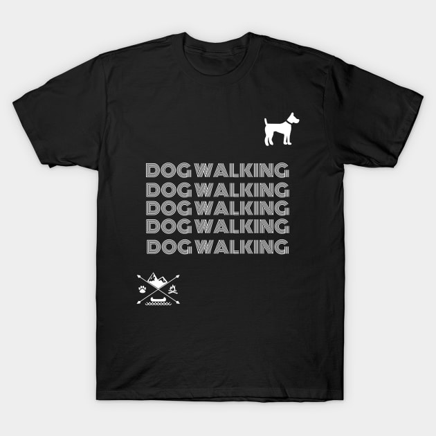 Dog walking T-Shirt by Marley Moo Corner